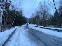 Nice walk in the snow near the cottage