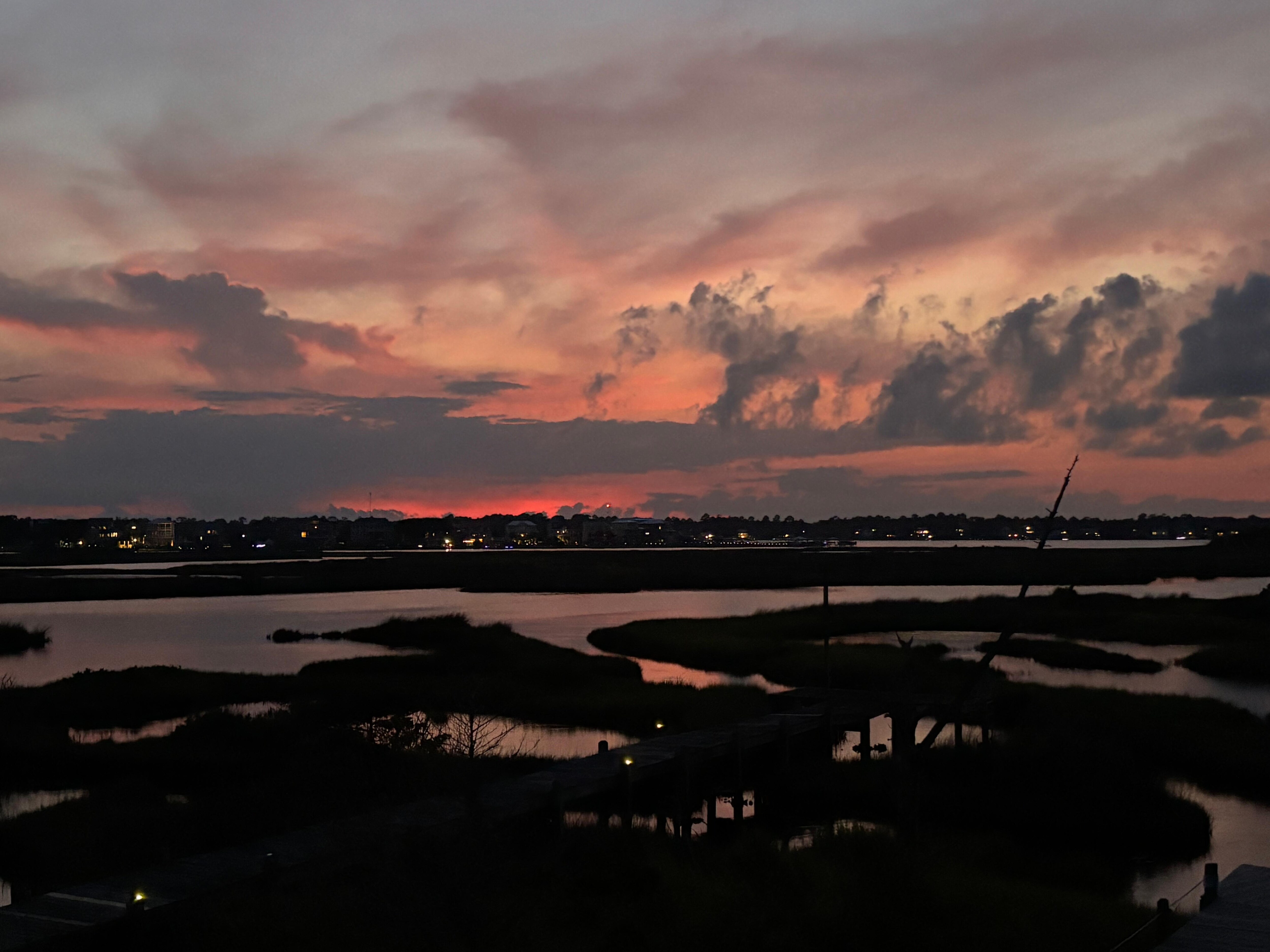 Lovely sunsets over the sound!