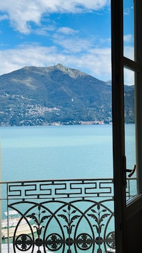 View from the room, semi balcony door
