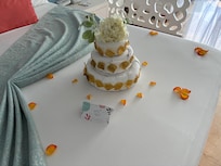 House keeping had a nice touch daily to celebrate our anniversary