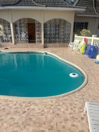 The pool, swim depth