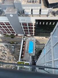 Elevator issues made it impossible to take advantage of the pool.
