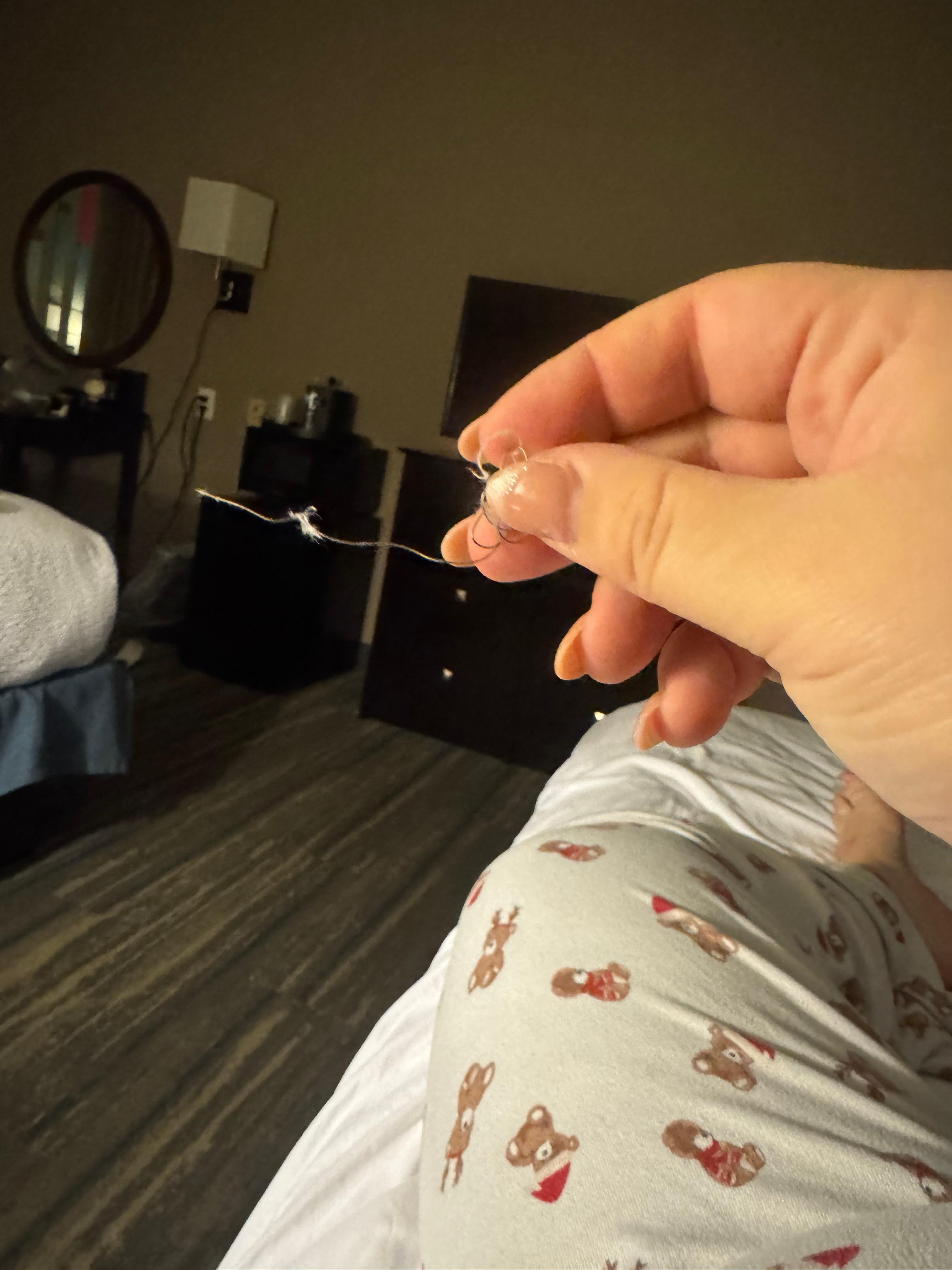 Found in the bed….