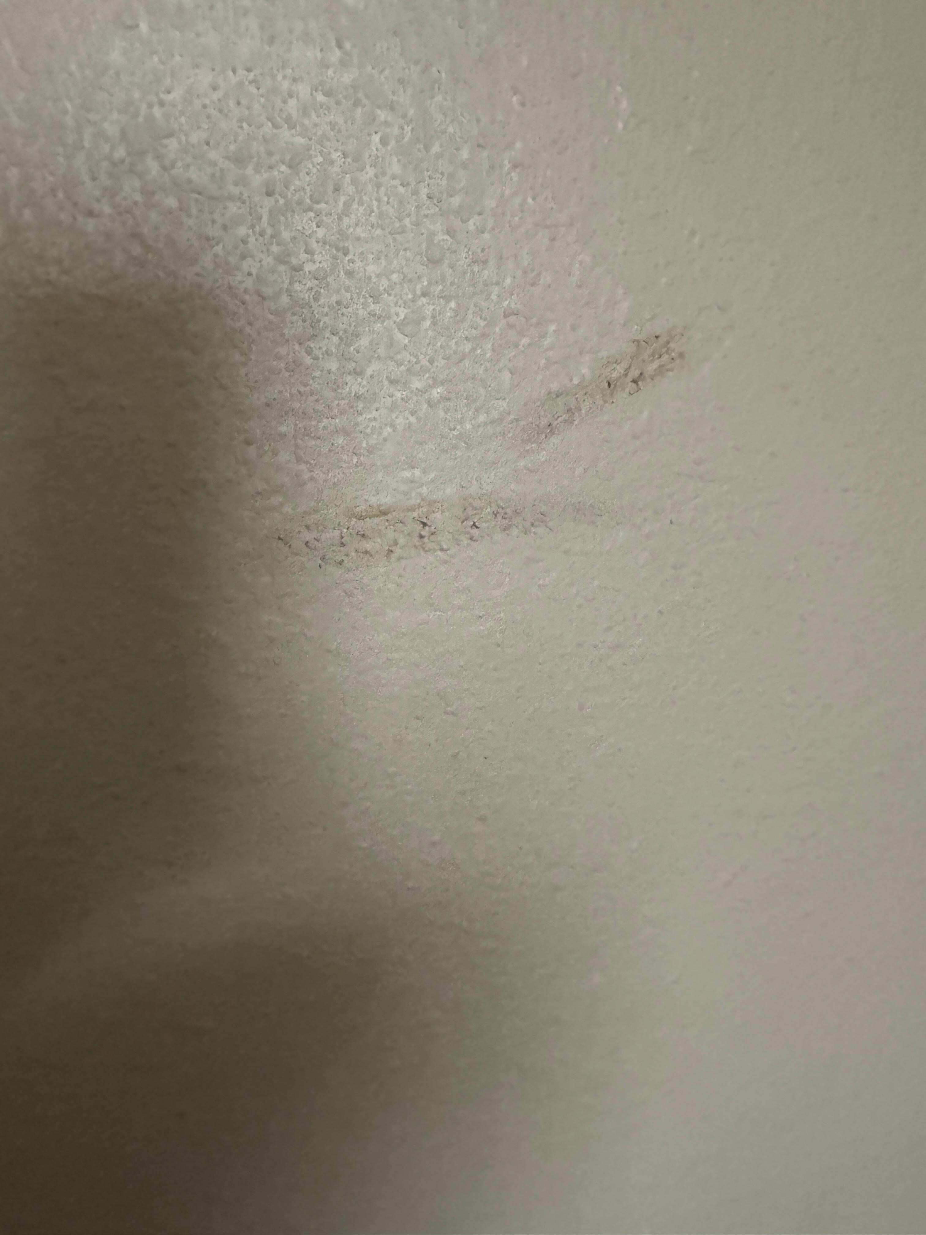 Smears of brown on the walls 