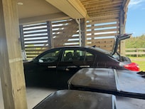 Pool lady in our parking spot