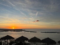 Sunrise view from our balcony