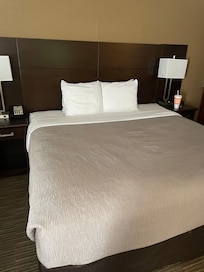 King bed. Firm but comfortable
