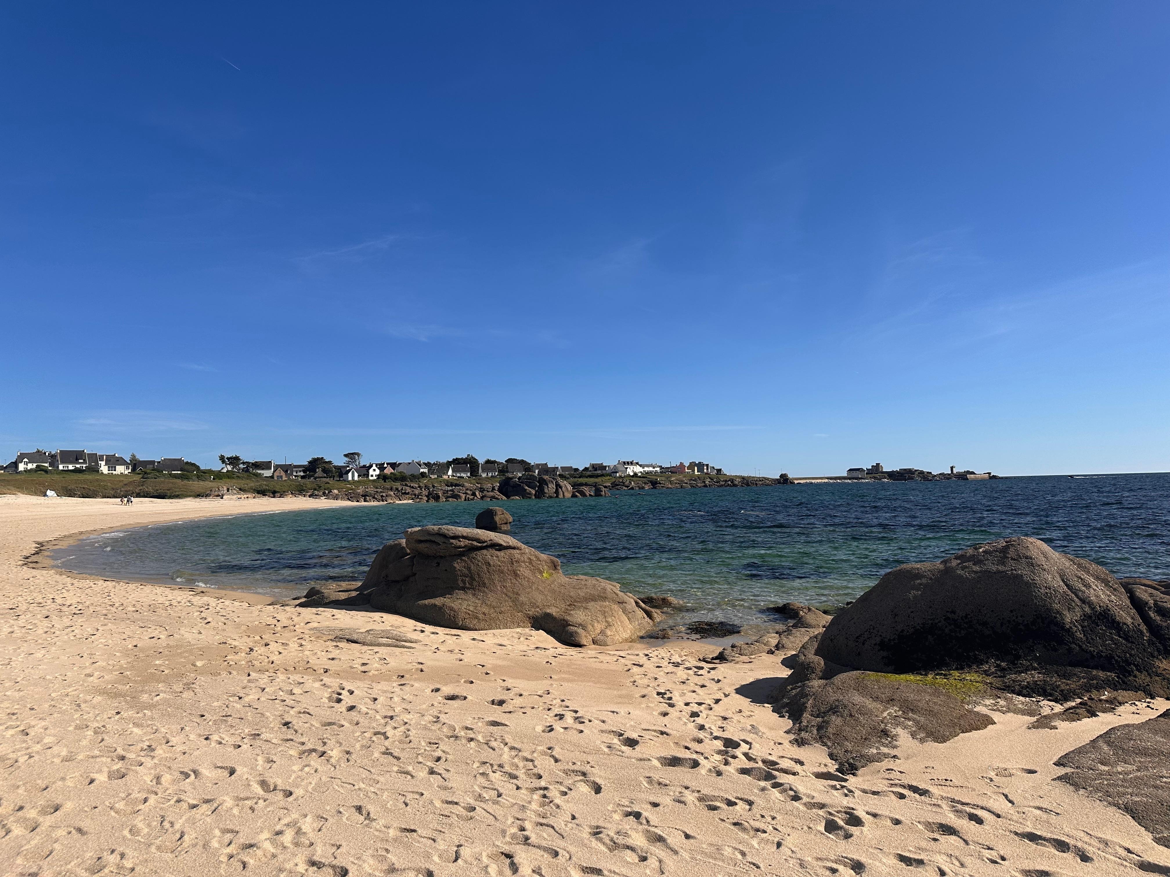 Naher Strand, Blick Trévignon