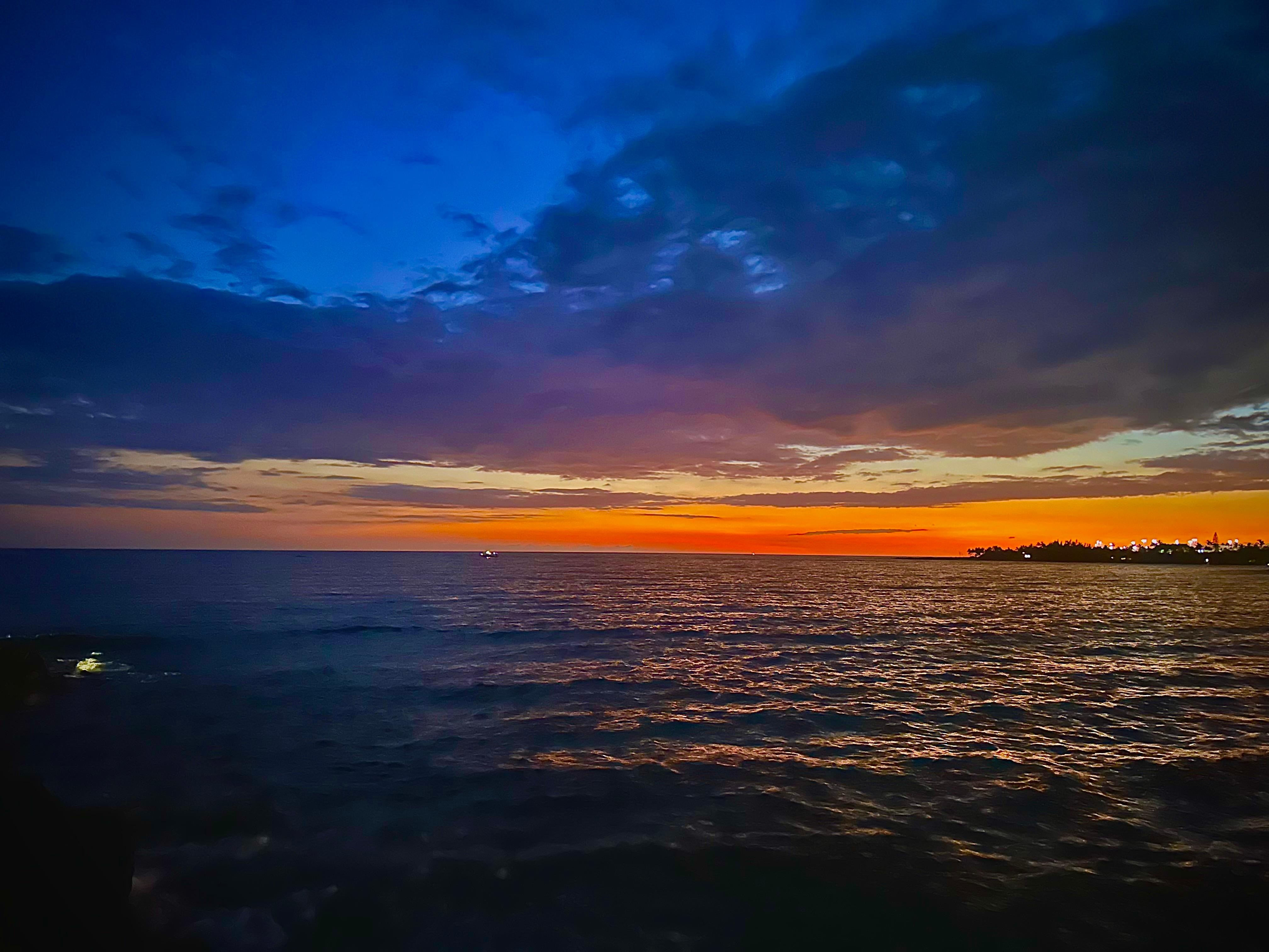 Sunset from the pool deck.