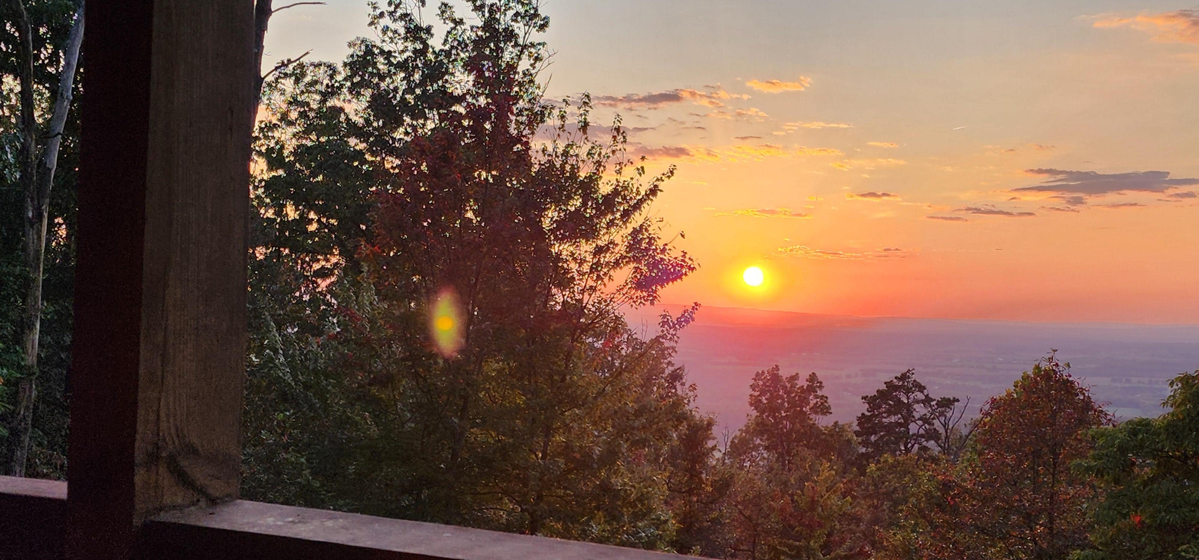 Sunset from the front porch