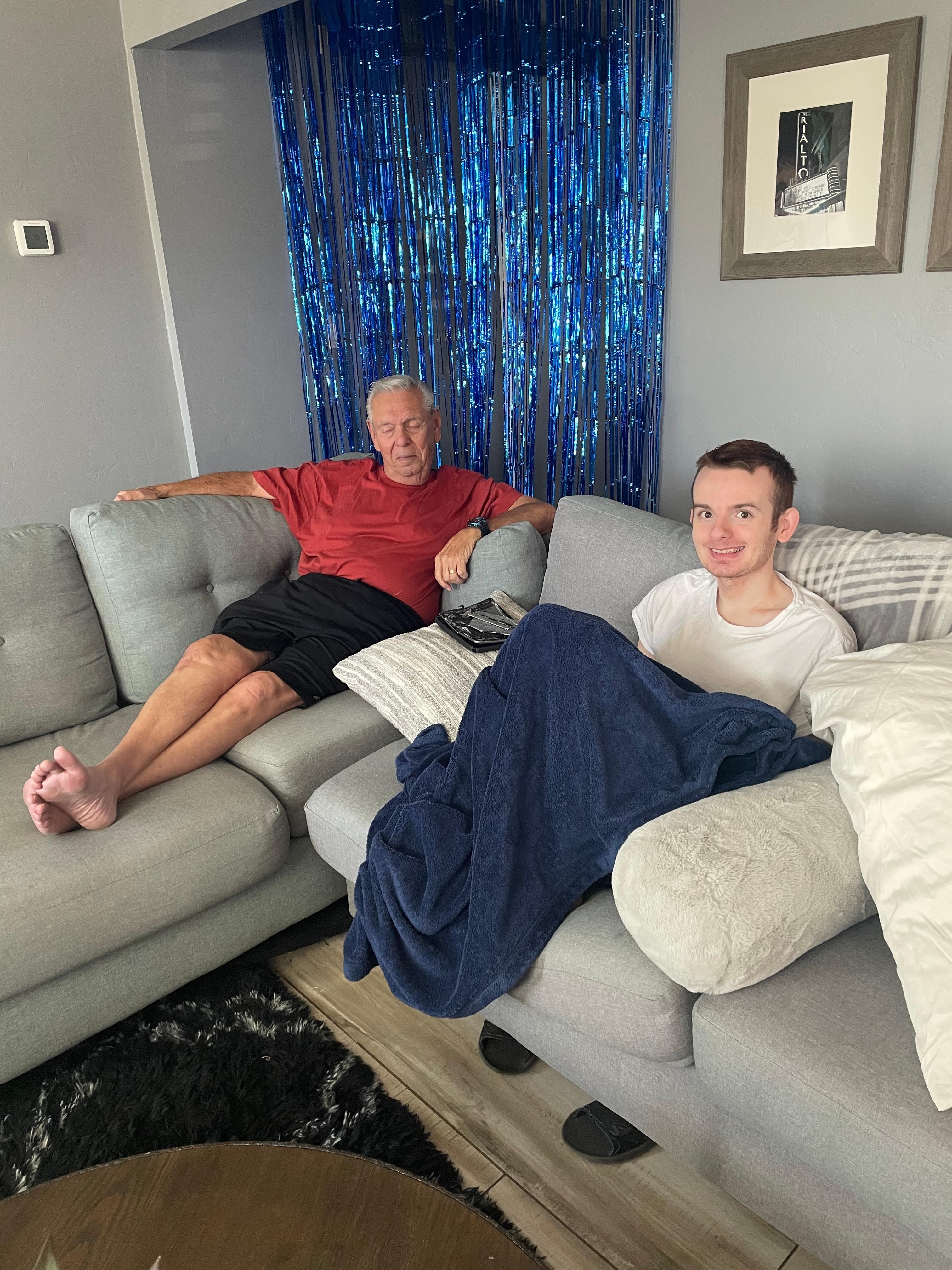 Comfortable living room furniture.