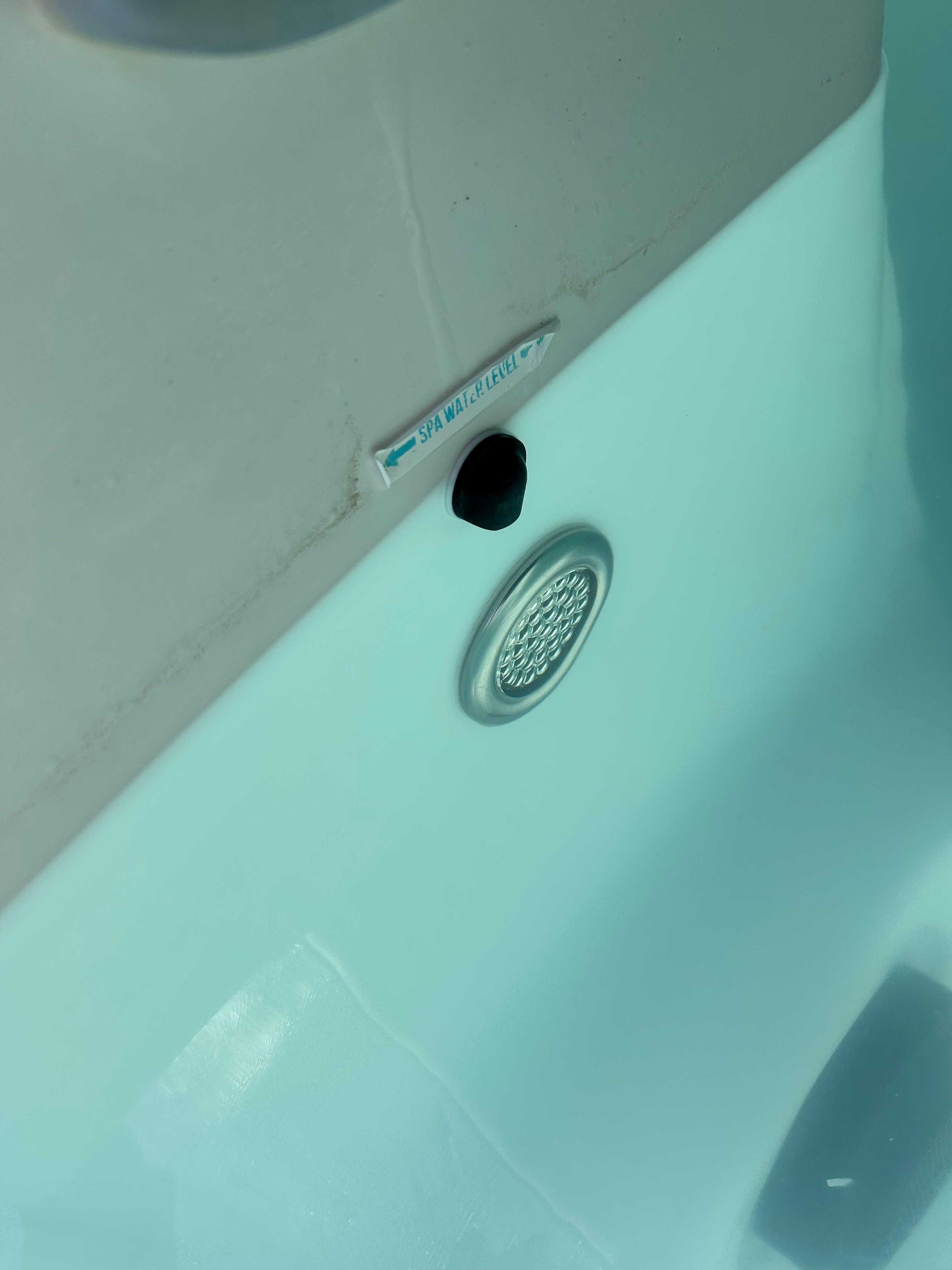Water lever low in hot tub