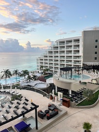 View from our room at sunrise