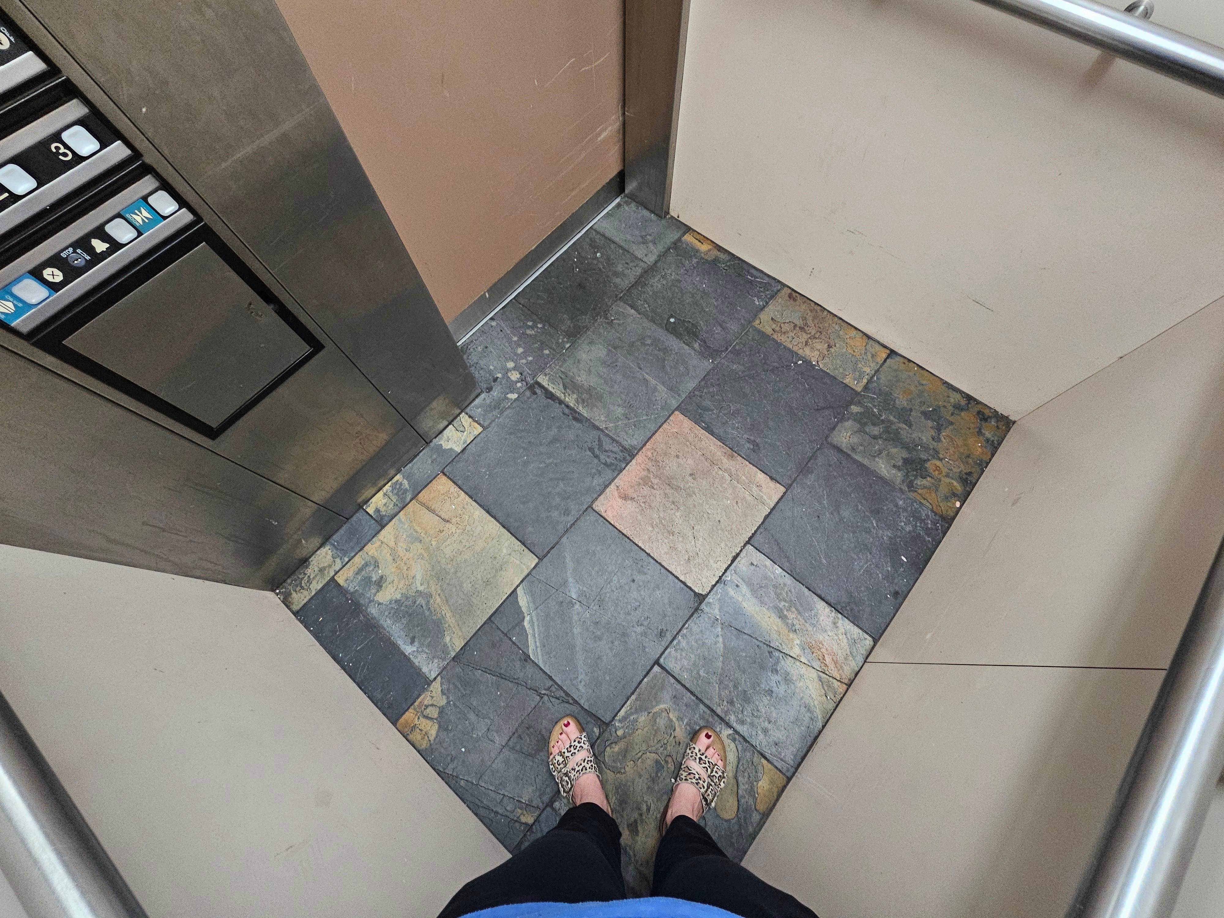 the elevator floor our entire stay