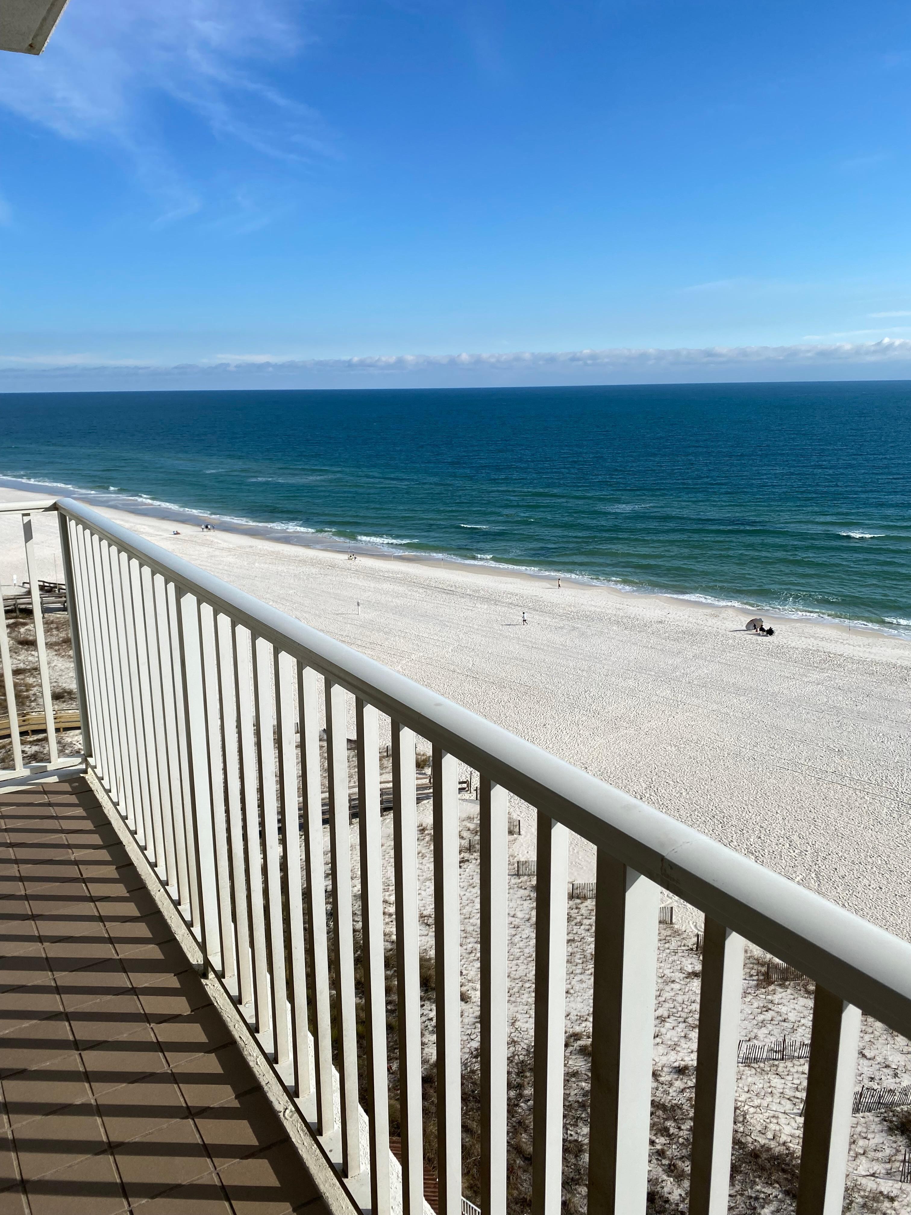 View from balcony upon arrival 
