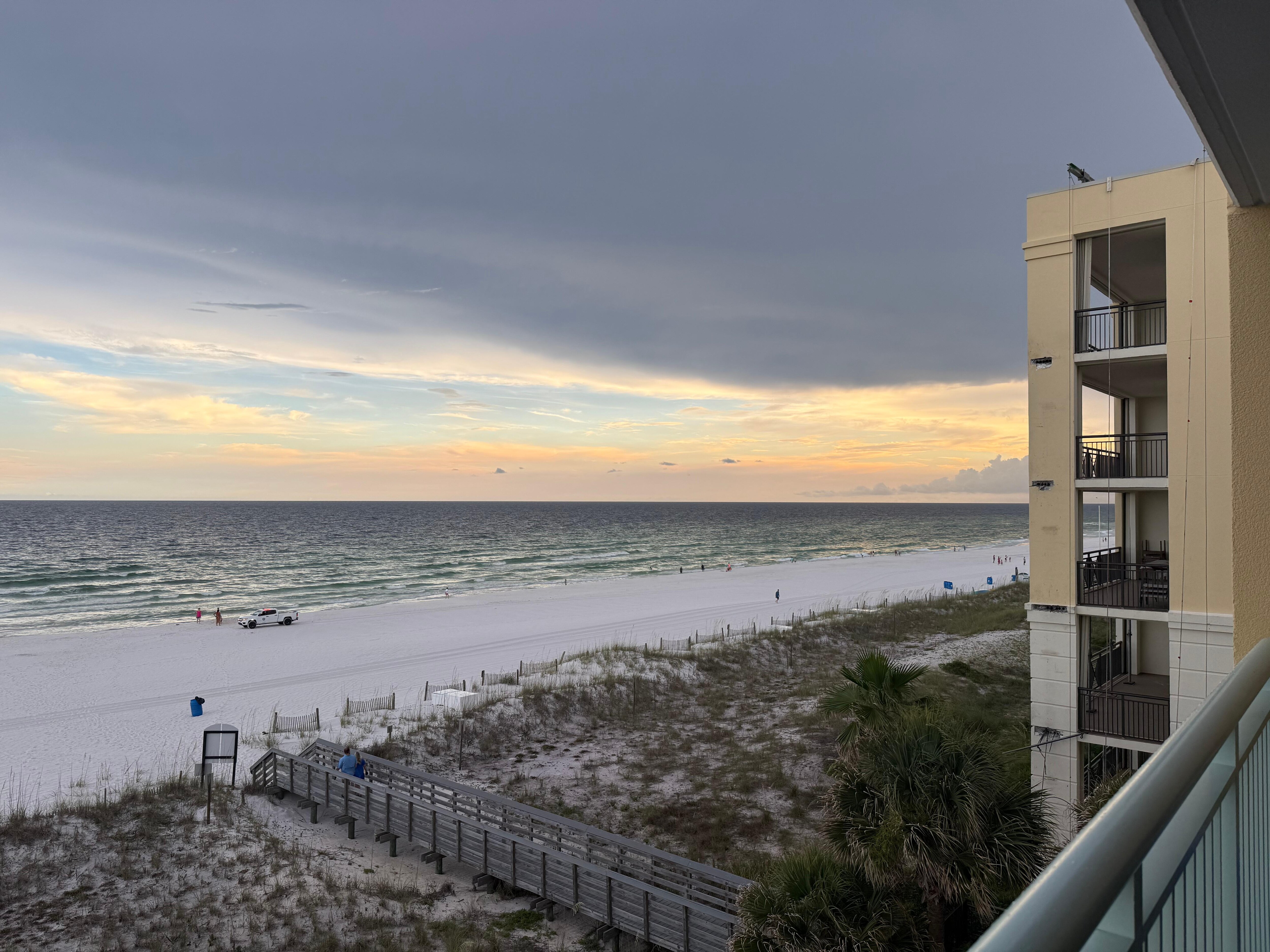 Sunset view from condo 505