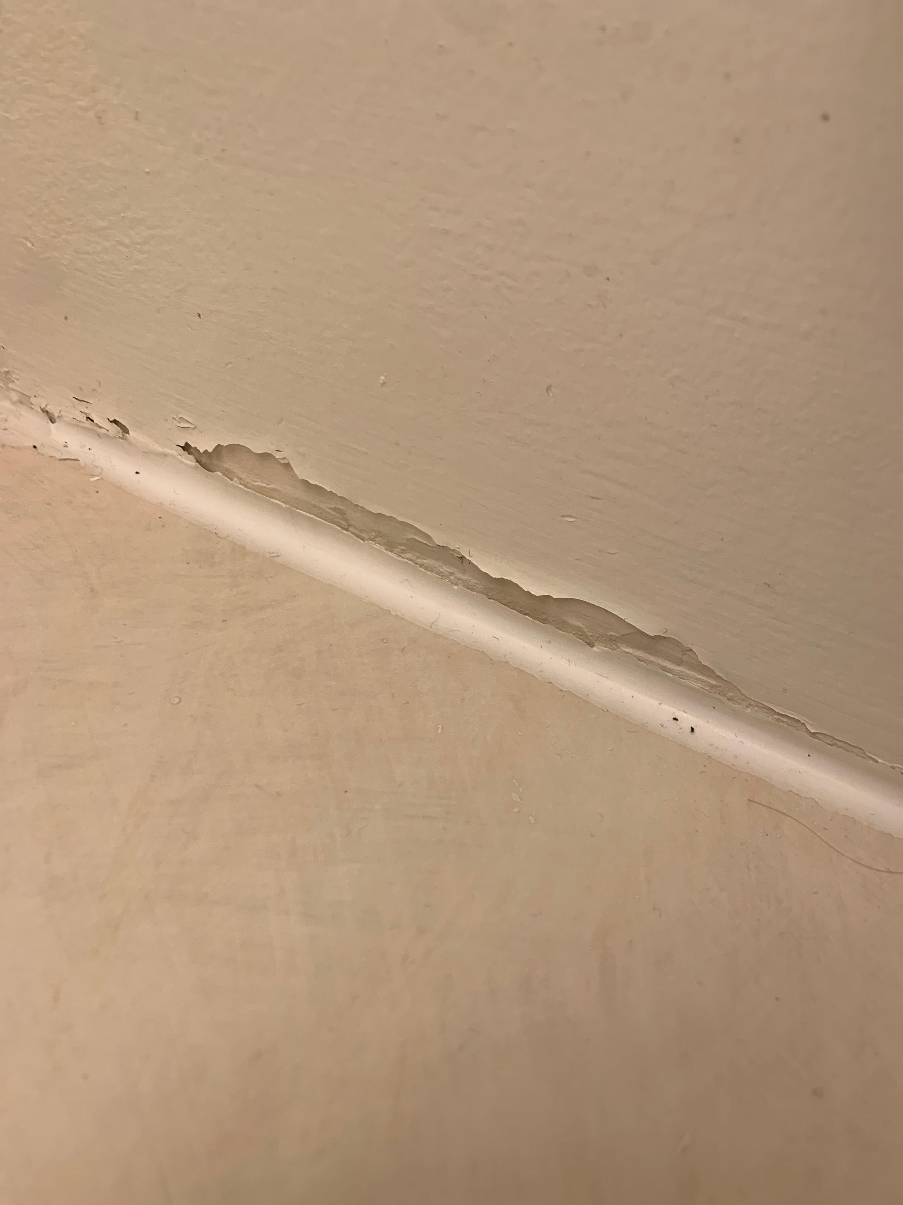 Bathroom counter side wall