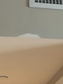 Unfinished paint in unit