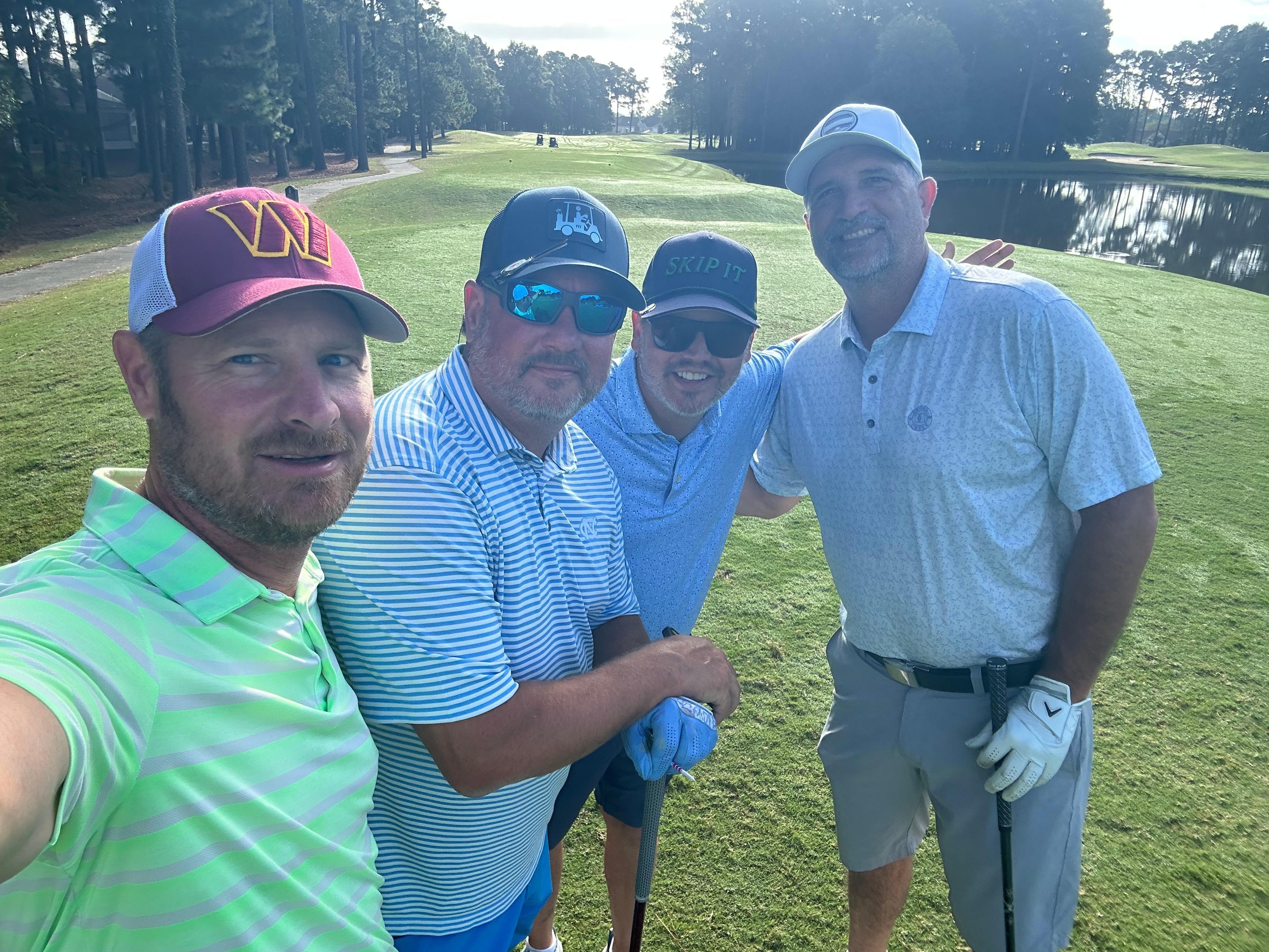 #1 seed foursome getting ready to tee off