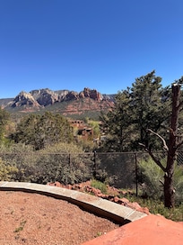 View from hot tub during the day