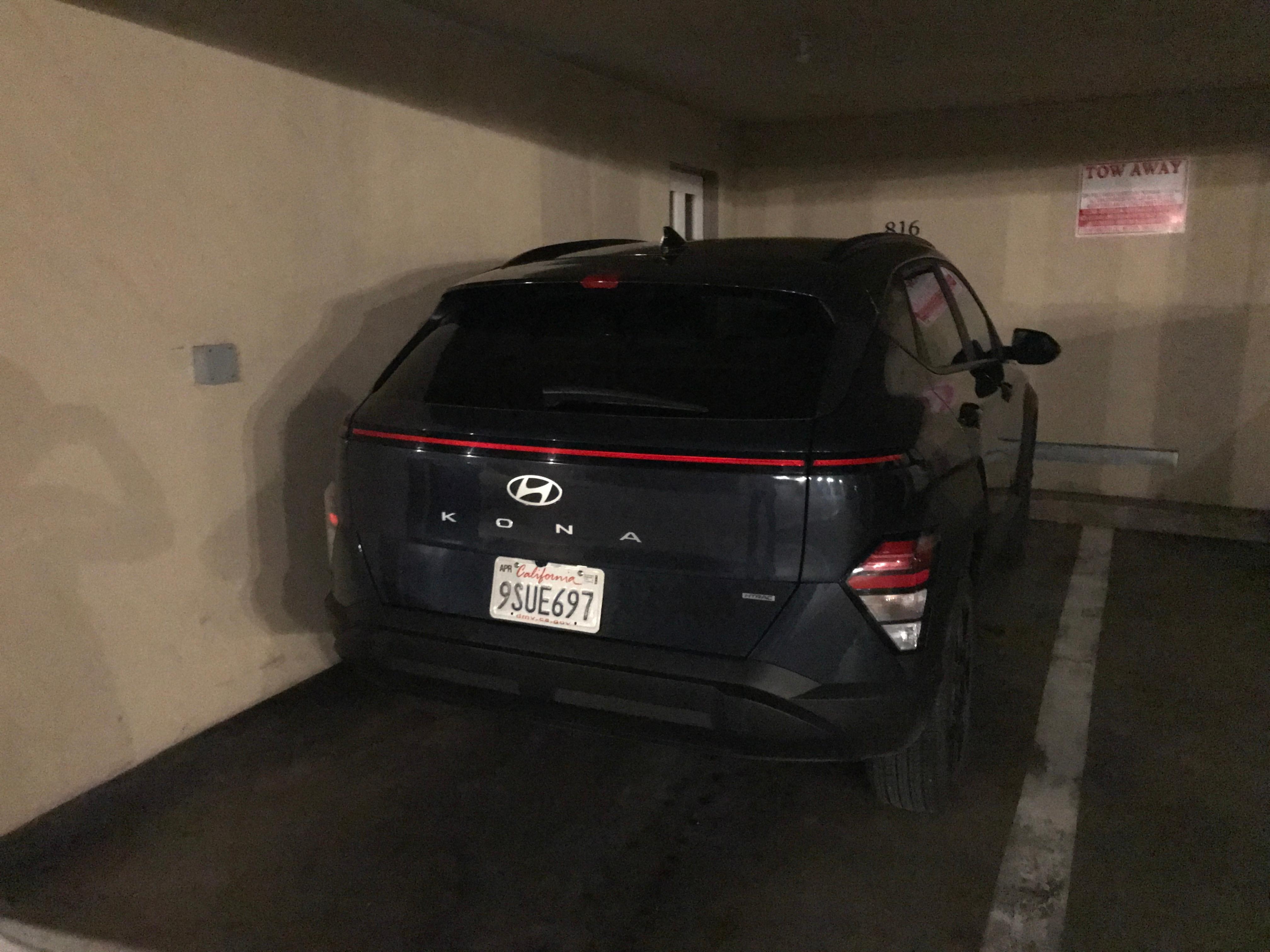 with careful parking we got a mid-sized SUV to work