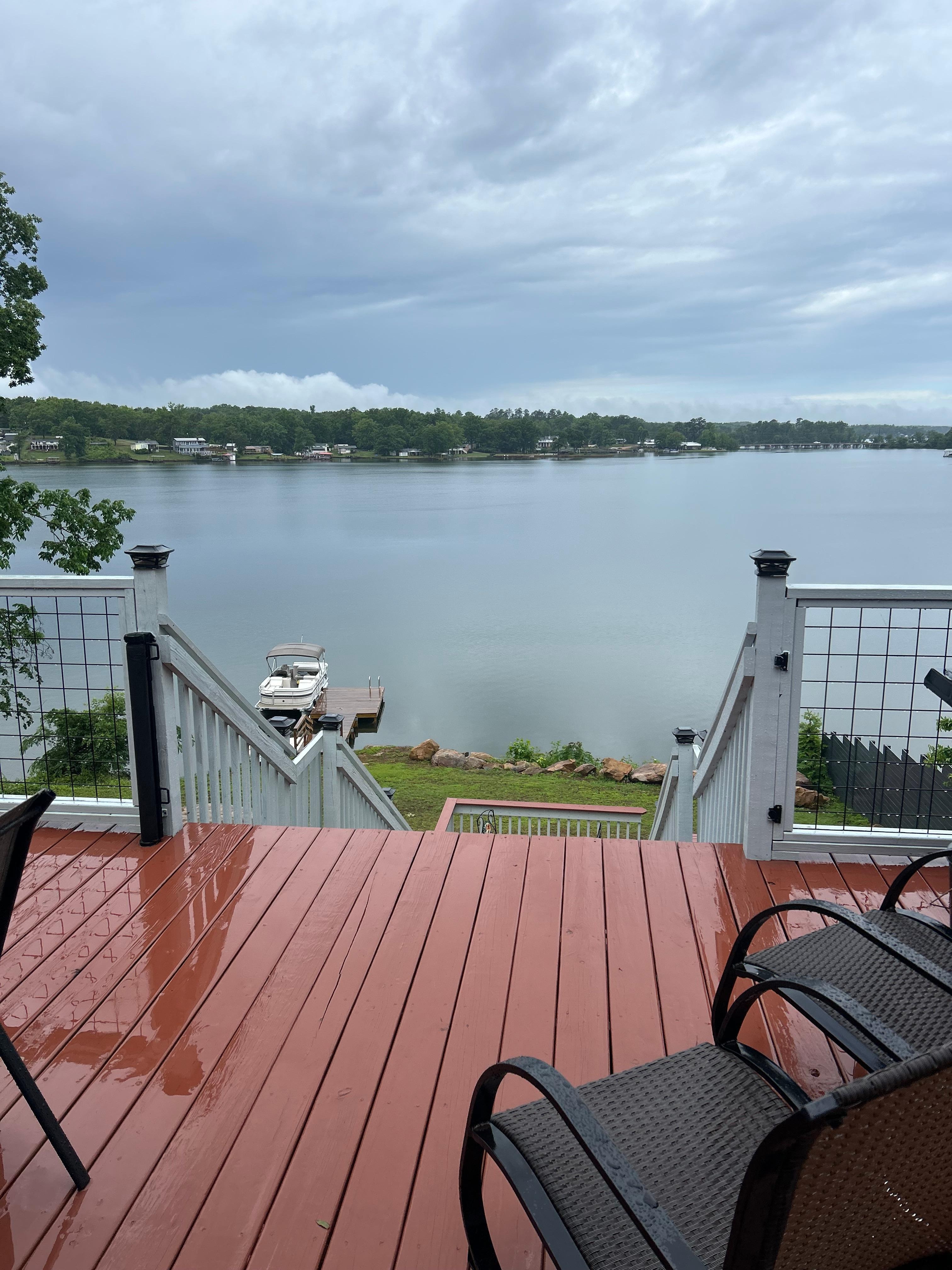  View from the deck. 
