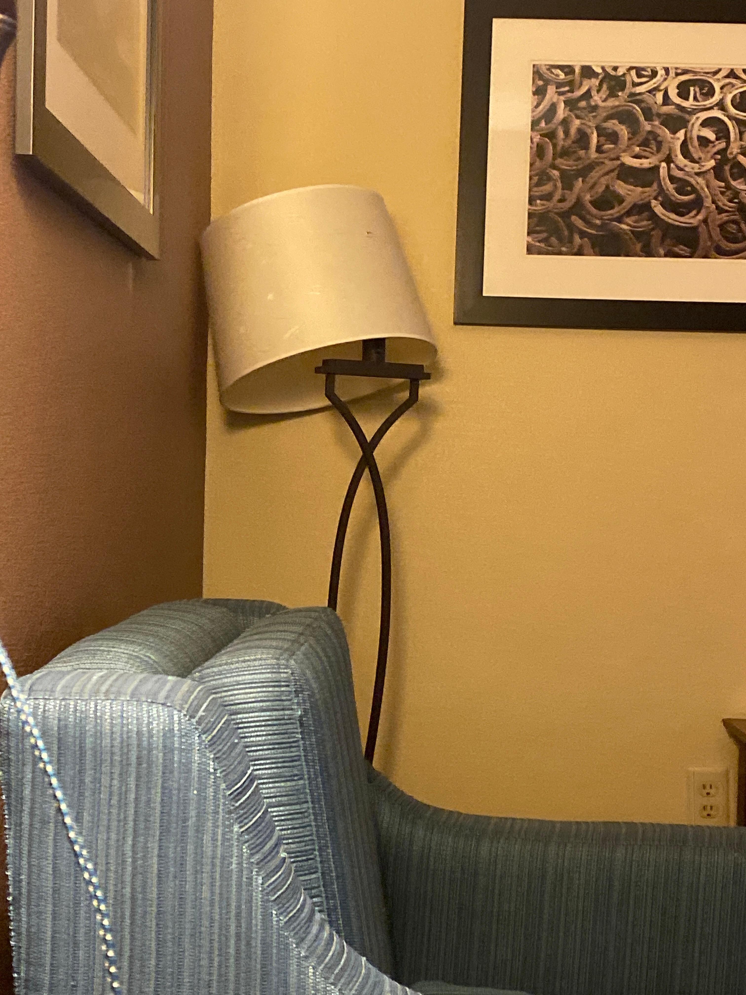 Lamp shade off lamp no bulb