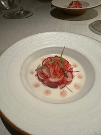 Tasting menu in the restaurant