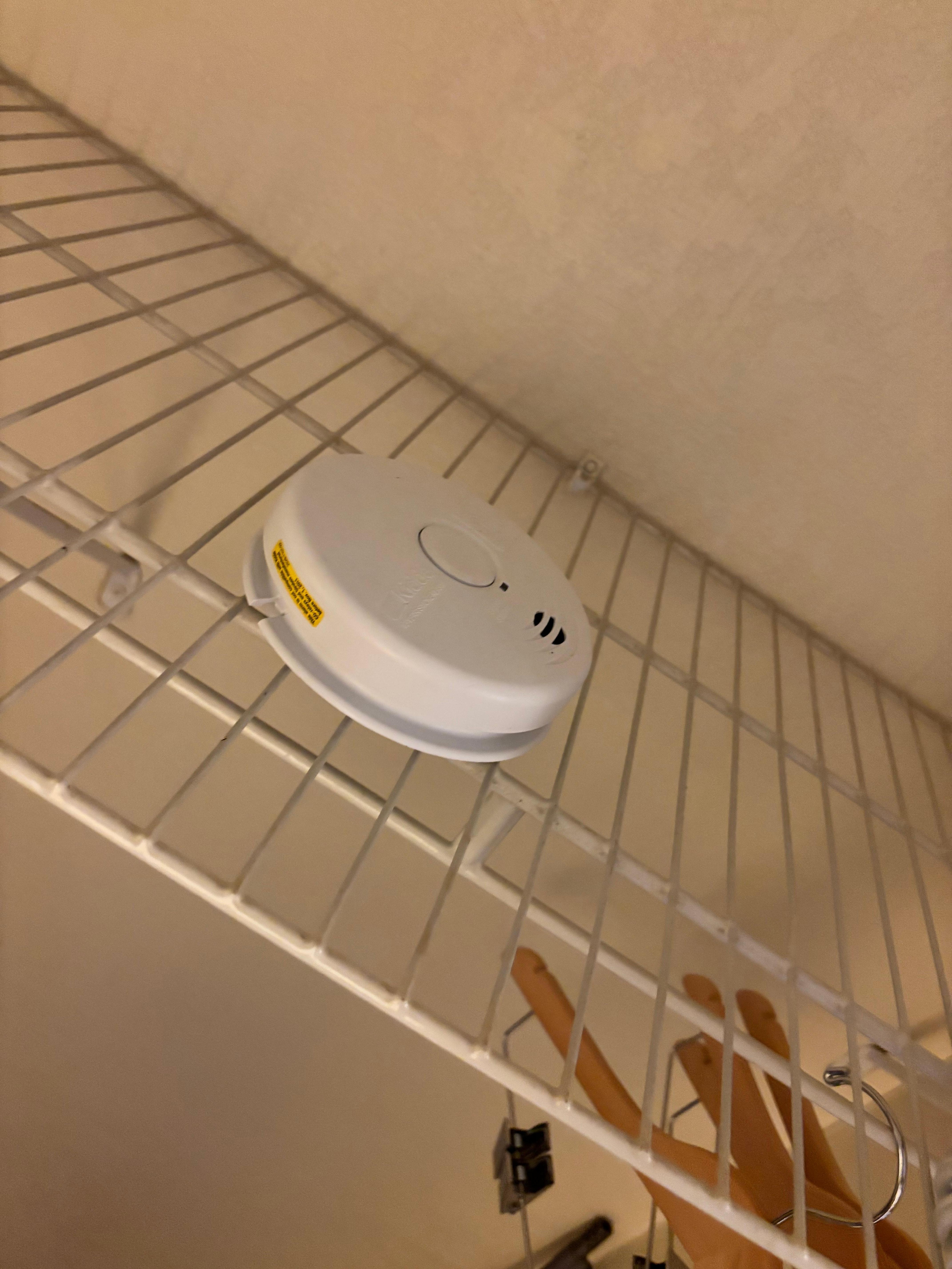 Disconnected smoke detector