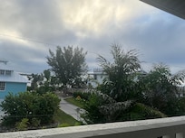 Balcony faced the coast.
