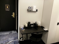 Desk and closet