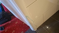 Strint på væggen, der ikke kunne komme af.