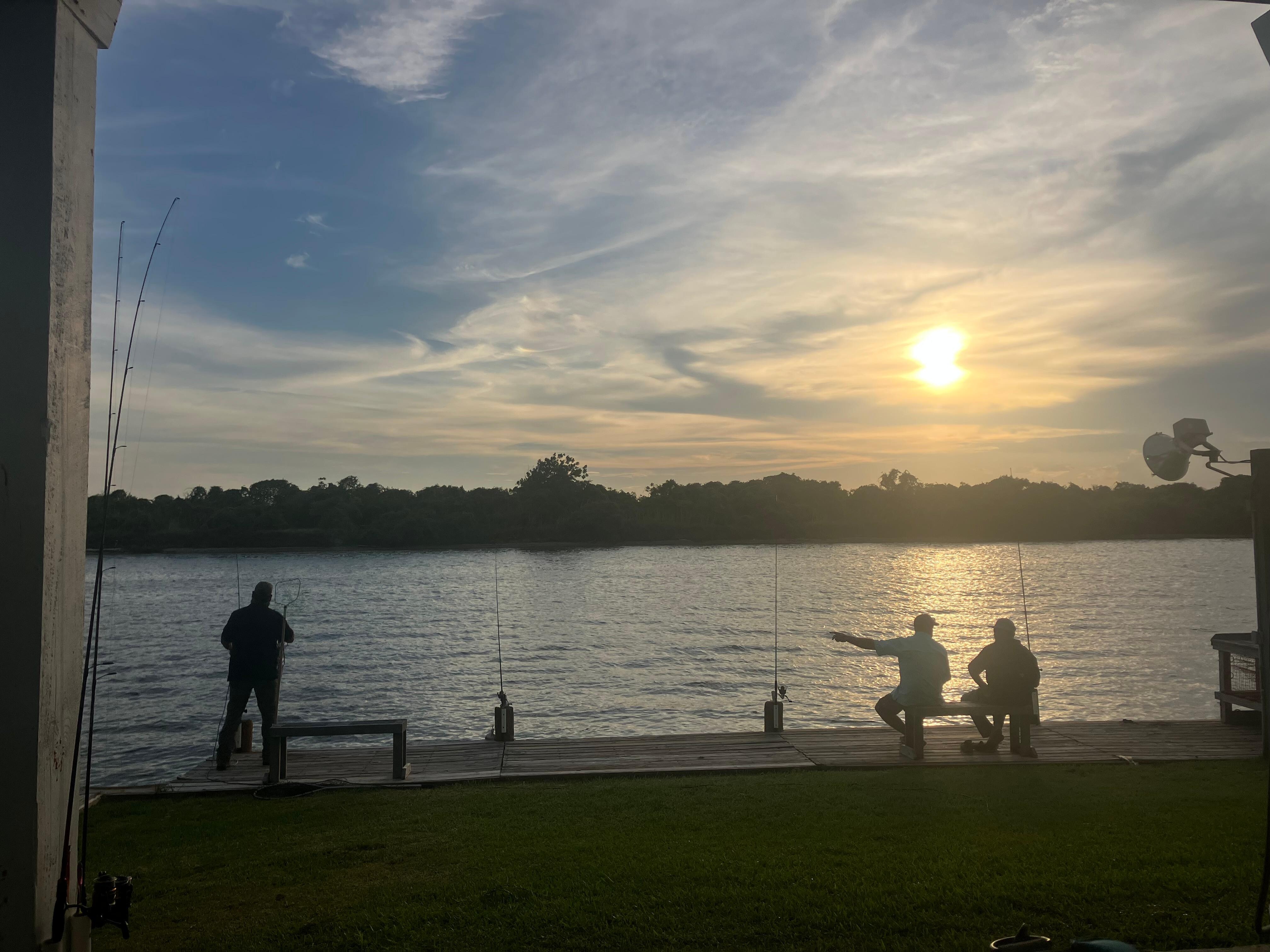 Fishing and hanging out
