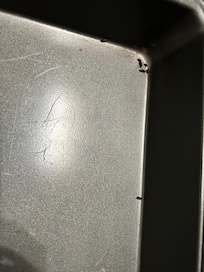 Mouse dropping in Kitchen pan.