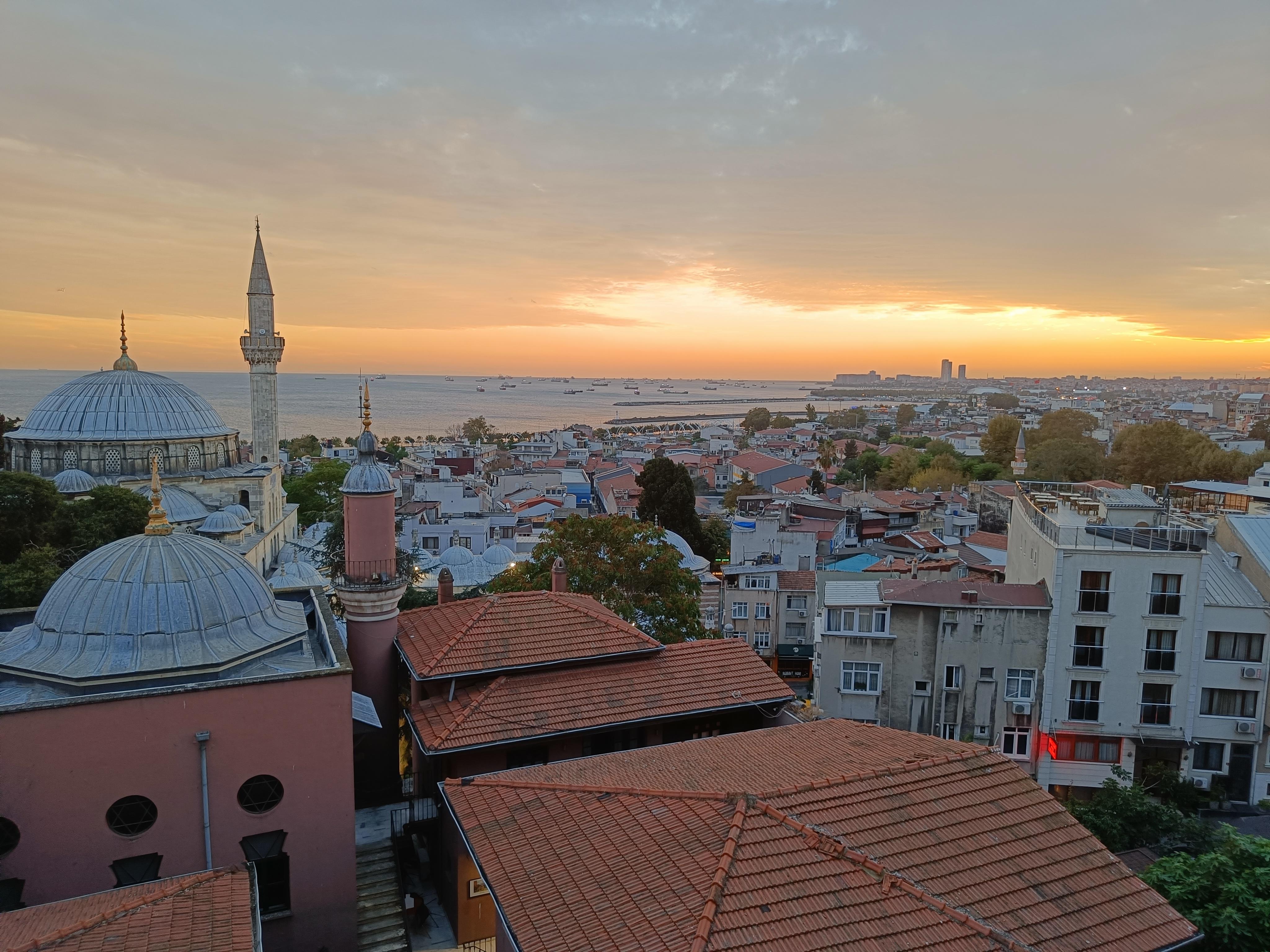 Sunset from hotel window 