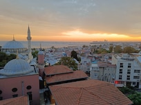 Sunset from hotel window