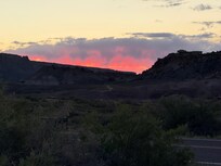 Sunset from the front yard.