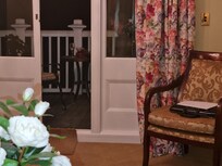 Spacious view of our room and balcony