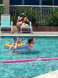 The pool was a lot of fun