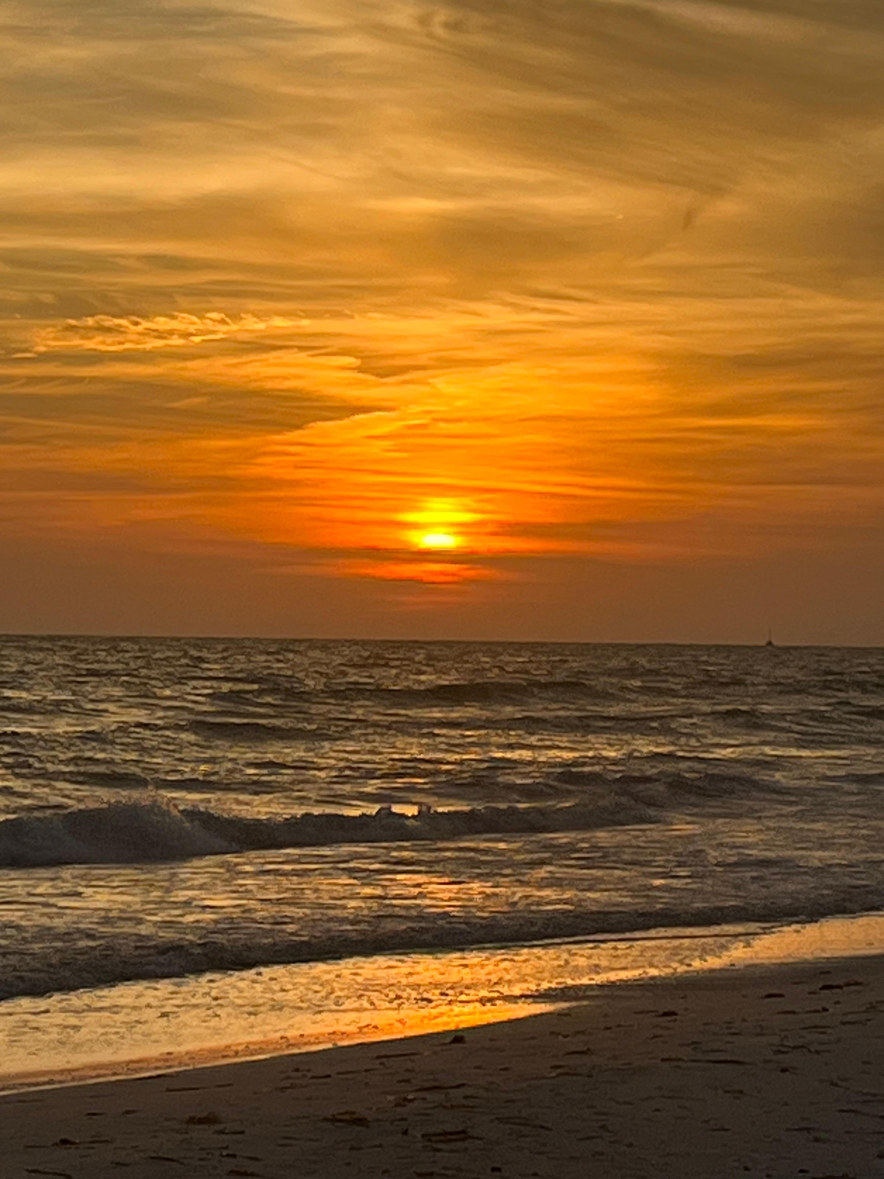 Sunset from the beach