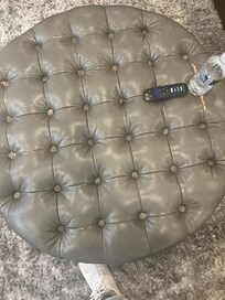 Dirty/debris on ottoman