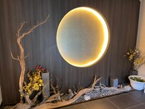 Guests enter a foyer with a beautiful scene. “Tsuki” translates to moon (English)