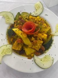 Chef Shantel special for us vegans, chickpea stew ...delish