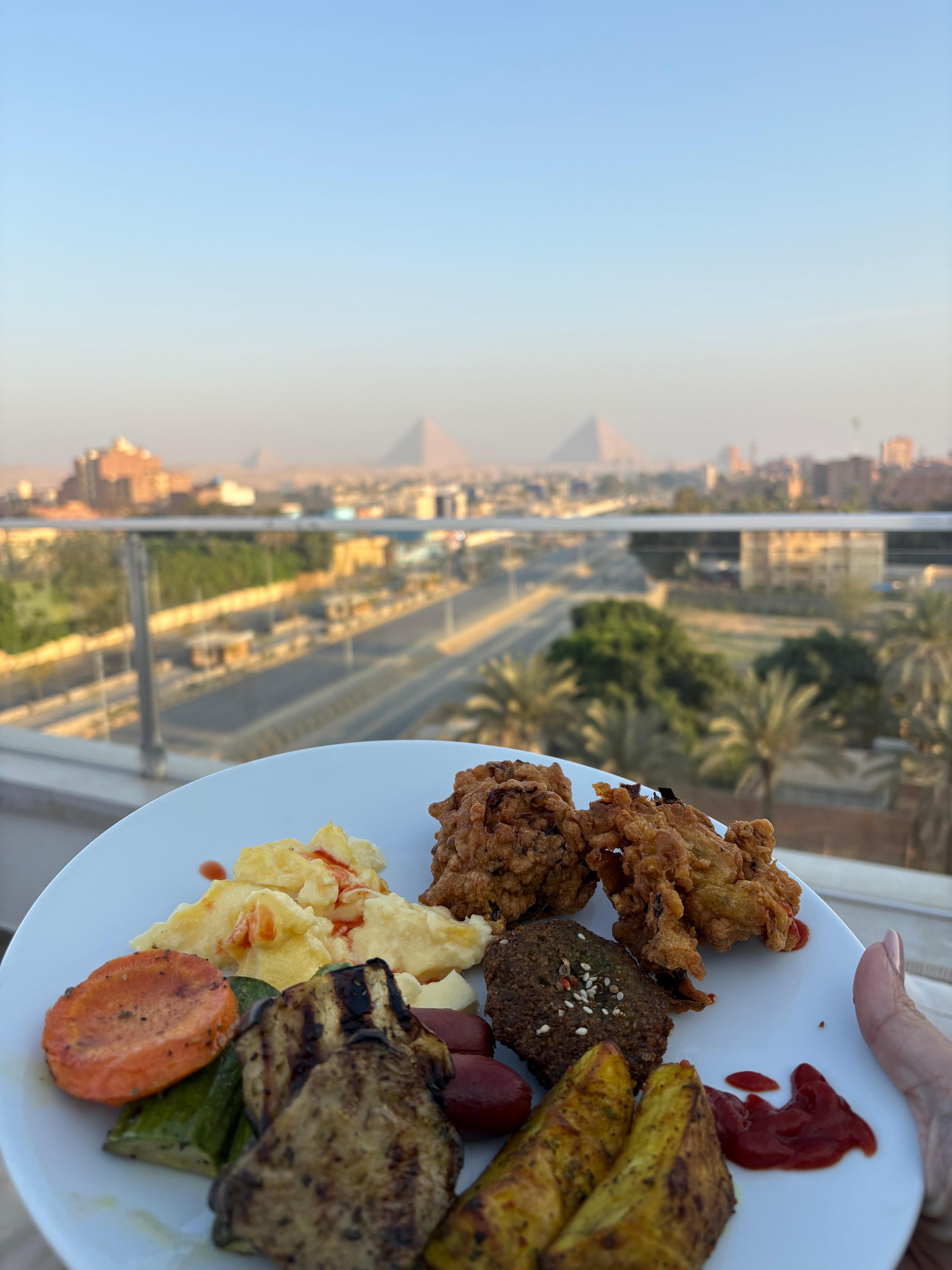  View from the restaurant on the 5th floor. 