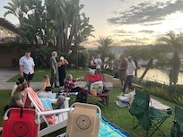 Nice grassy area to enjoy with friends right on the marina.