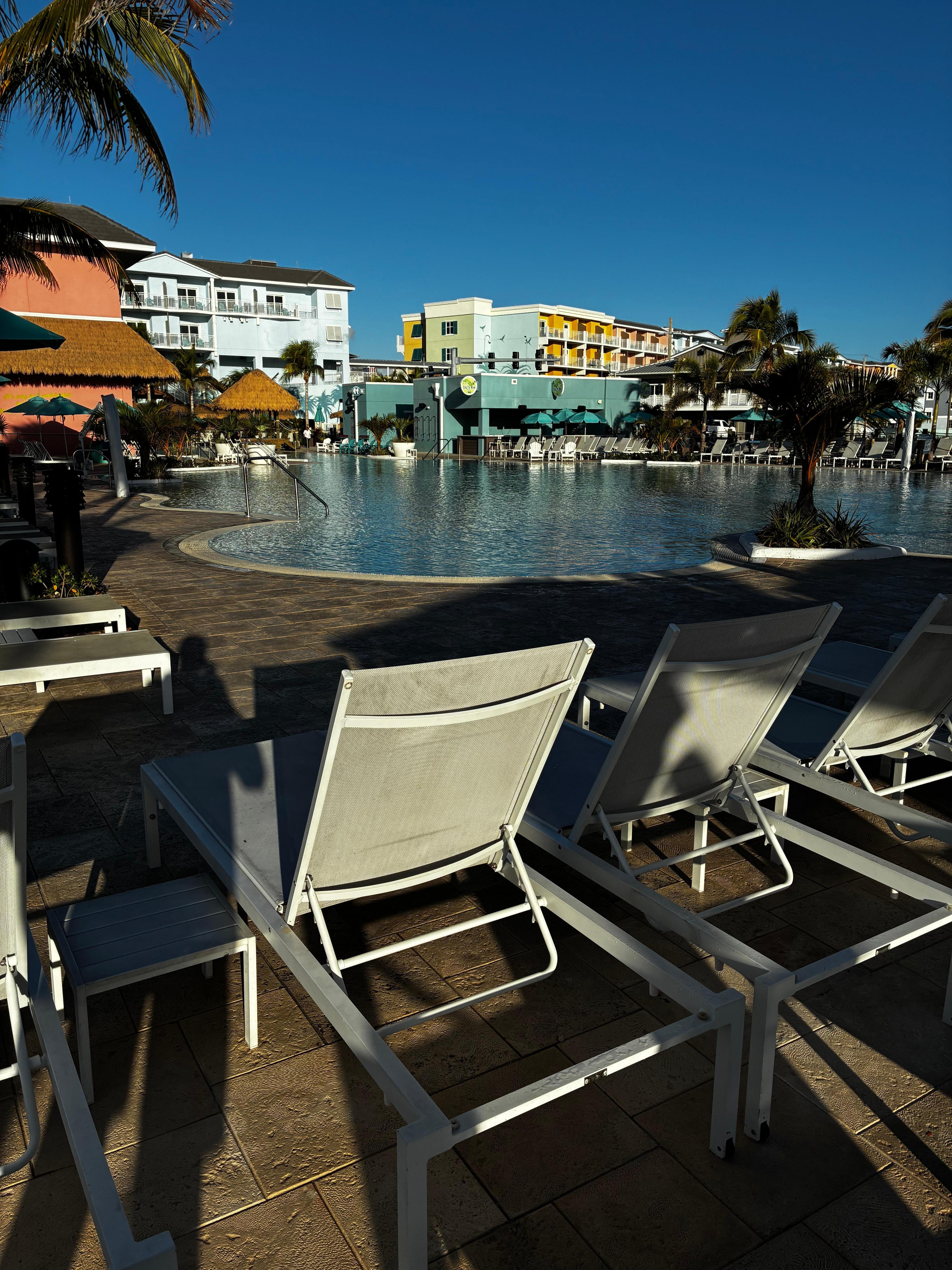 From south end of pool