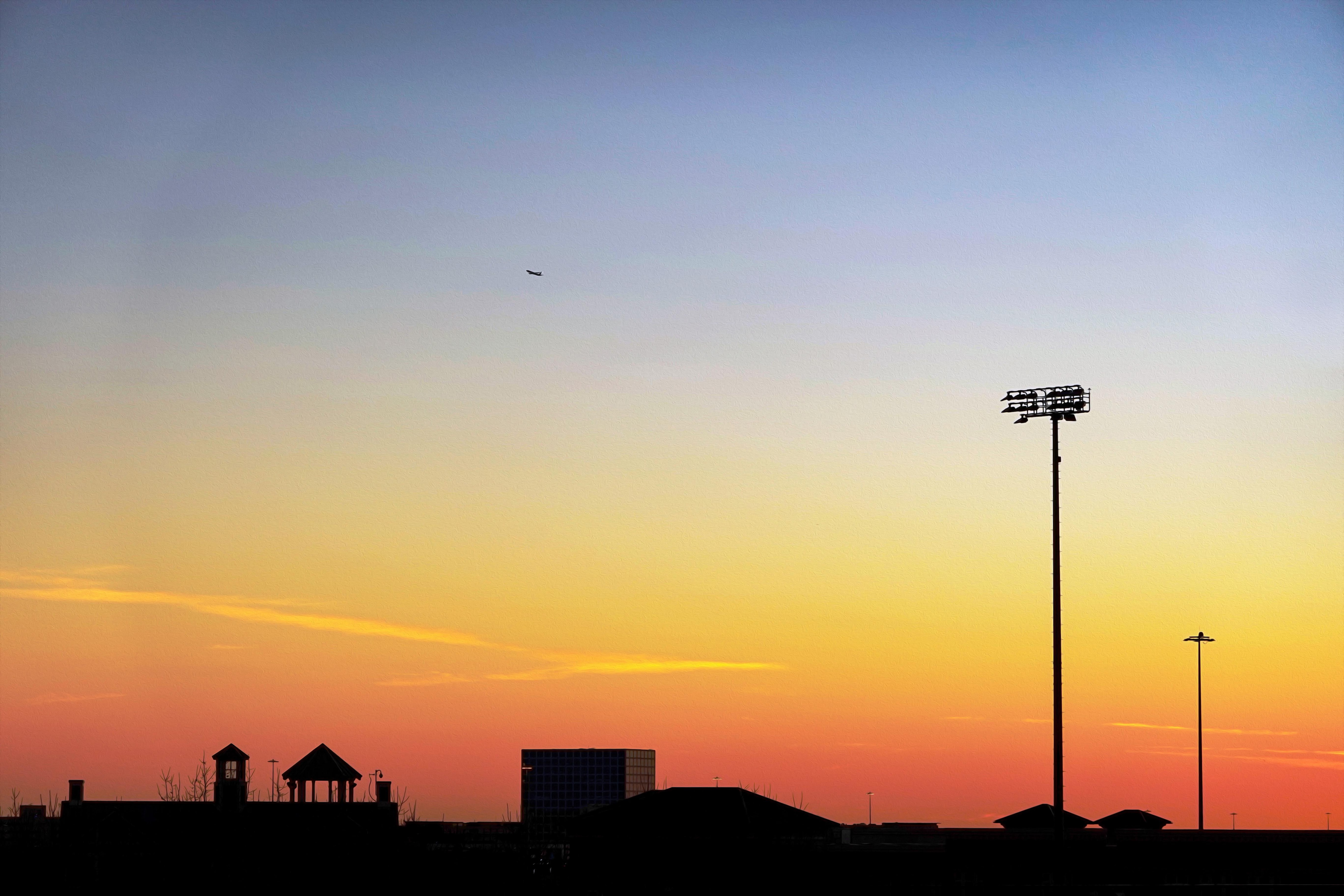 Sunset from our room.