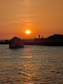 Sunset over Lake Michigan August 16, 2025 from South Beach.