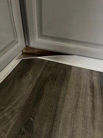 Baseboard in kitchen. Mentioned in previous review from 8/24
