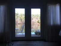 View from sitting on the coach